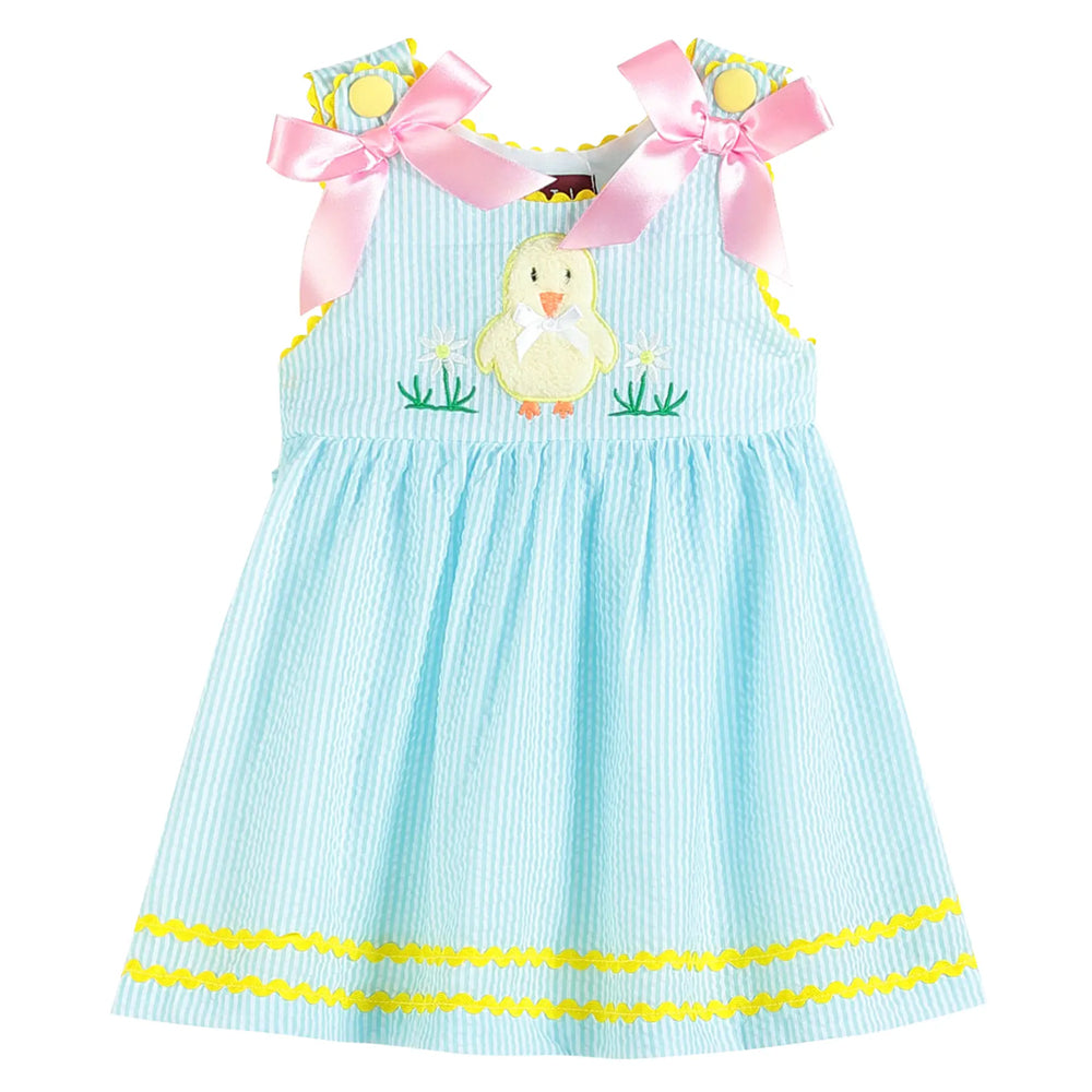 Pink Pastel Chicks Easter Dress ...